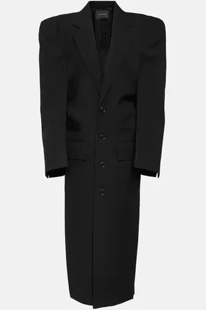 Balenciaga Manteau Cut Away en laine