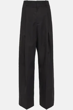 Bottega Veneta Pantalon ample en coton et soie