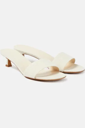 The Row Mules Combo Kitten en satin