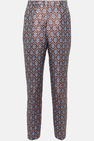 Etro Pantalon slim raccourci en jacquard