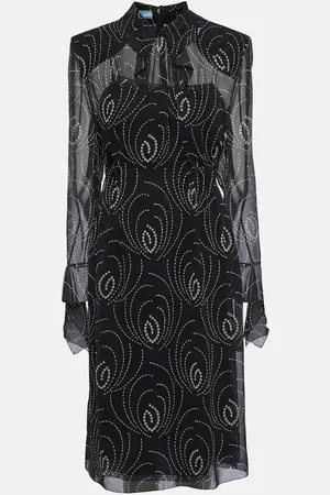 Prada Robe chemise imprimée