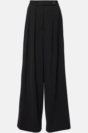 DRIES VAN NOTEN Pantalon ample en laine mélangée
