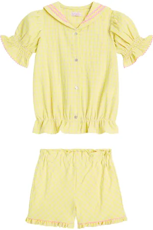 La Coqueta Ensemble top et pantalon Dia en coton mélangé