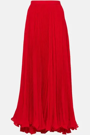 Balmain Jupe longue en crêpe