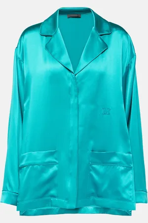 Max Mara Chemise de pyjama Elegante Vasaio en soie