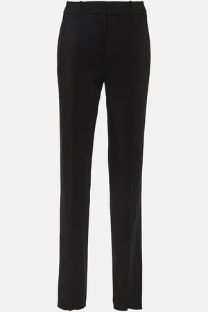 Saint Laurent Pantalon droit à taille basse