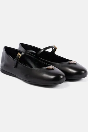 Prada Ballerines en cuir à logo