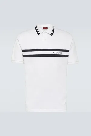 Gucci Polo en coton mélangé à logo