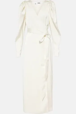 ROTATE Robe portefeuille en satin