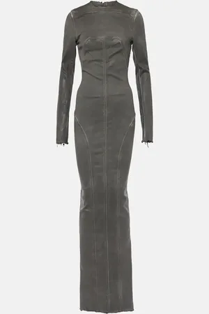 Rick Owens Robe longue en denim