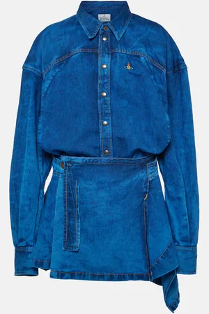 Vivienne Westwood Robe chemise Meghan en jean