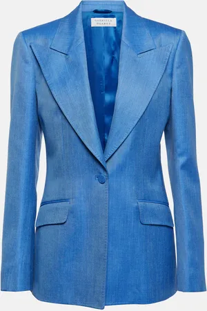 GABRIELA HEARST Blazer Leiva en laine, soie et lin