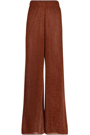 Oseree Oséree Pantalon ample Lumière à taille haute