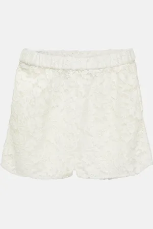 Gucci Short à taille haute en dentelle