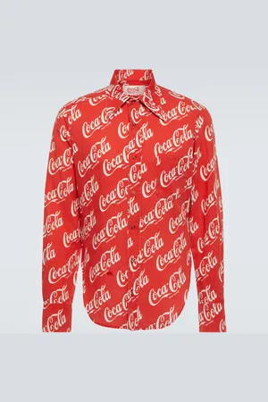 ERL X Coca-Cola® – Chemise imprimée en coton et lin