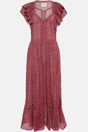 Marant Etoile Robe midi Godralia imprimée en coton