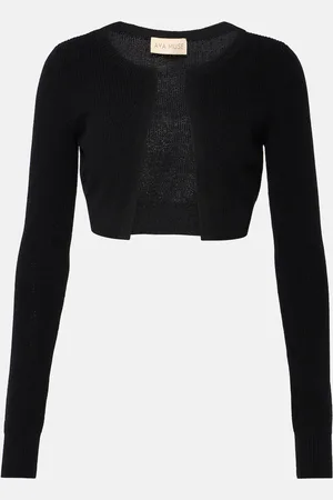 AYA MUSE Cardigan raccourci en coton mélangé
