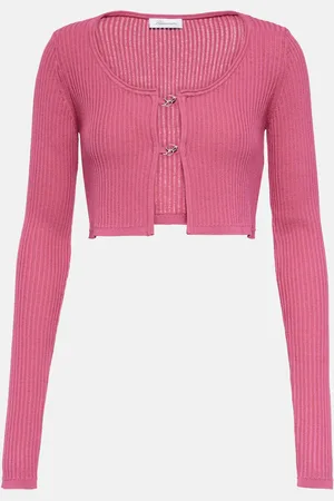 BLUMARINE Cardigan raccourci à logo