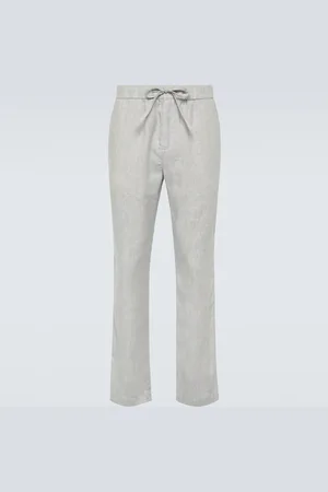 Frescobol Carioca Pantalon droit Oscar en lin et coton