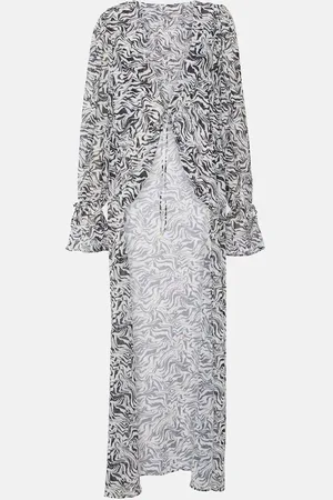Bananhot Robe de plage à imprimé zèbre