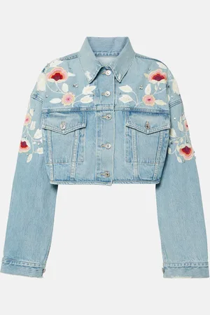 Citizens of Humanity Veste raccourcie Lena brodée en jean