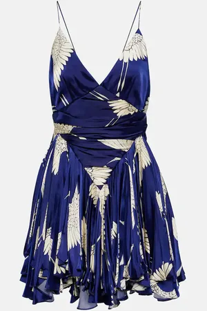 Khaite Robe Margot imprimée en satin