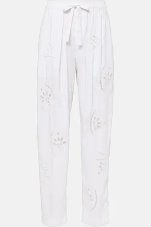 Isabel Marant Pantalon ample Hectorina à broderies anglaises