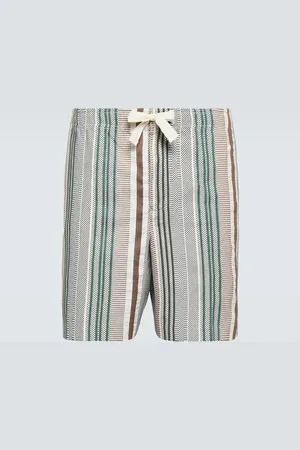 Orlebar Brown Short Alex rayé en coton