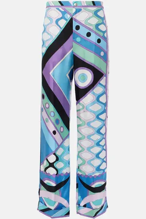 Puccini Pantalon ample Vivara en soie