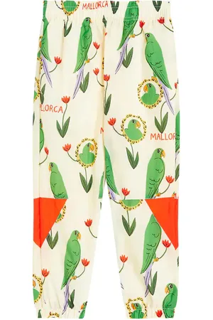 Mini Rodini Pantalon de survêtement Parrots imprimé