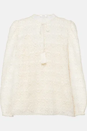 Frame Blouse en dentelle de coton