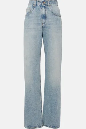 Brunello Cucinelli Jean droit à taille haute