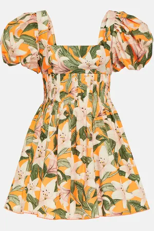 Agua by Agua Bendita Robe Caramelo Lirio en coton à fleurs