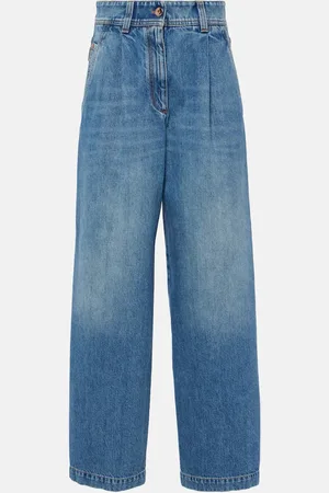 Brunello Cucinelli Jean ample à taille haute