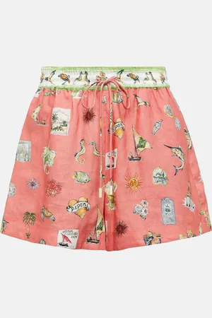 ALÉMAIS Alémais Short imprimé en lin