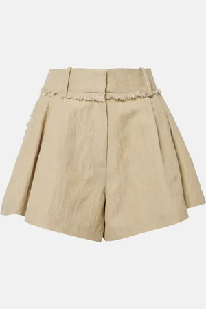 Paco rabanne Short en coton mélangé à taille haute
