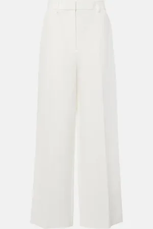 Khaite Pantalon ample Bacall à taille mi-haute