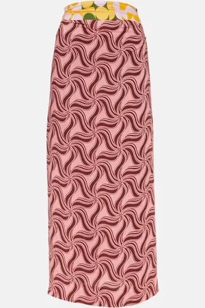 DRIES VAN NOTEN Jupe longue imprimée