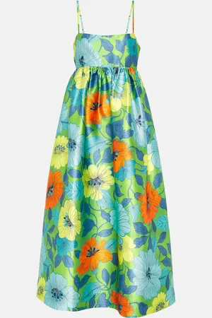ALÉMAIS Alémais Robe midi imprimée