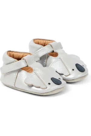 Donsje Bébé – Chaussons Blinc Koala en cuir métallisé