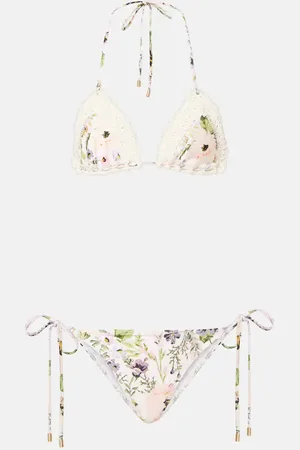 ZIMMERMANN Bikini Halliday en crochet à fleurs