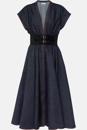 Alaïa Alaïa Robe midi en jean