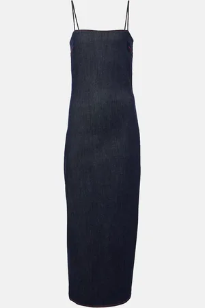 Alaïa Alaïa Robe midi en jean