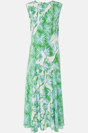 Diane von Furstenberg Robe longue Sunniva à fleurs