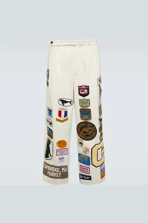 BODE Pantalon ample Cambridge en coton