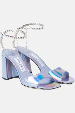 Jimmy Choo Sandales Saeda 85 en cuir métallisé