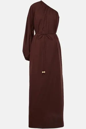 FAITHFULL THE BRAND Robe longue Amorosa asymétrique en coton