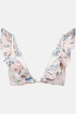 ZIMMERMANN Haut de bikini Halliday à fleurs