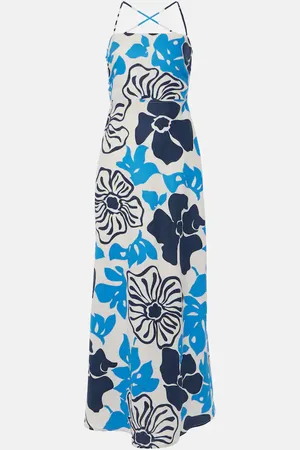 FAITHFULL THE BRAND Robe longue Garcia en lin à fleurs
