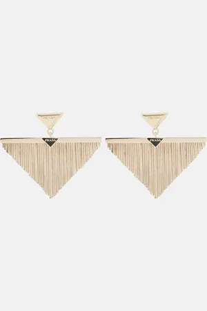 Prada Boucles d’oreilles Triangle à ornements
